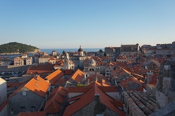 Vue des remparts Dubrovnik, Croatie